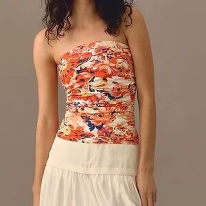 Maeve by Anthropologie Women's Sleeveless Floral Top Size XXS Multicolor